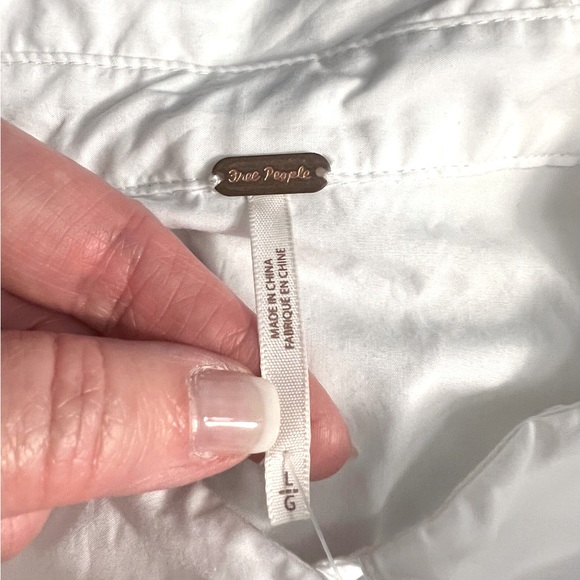 Free People Tuexedo top with tie - Picture 4 of 5